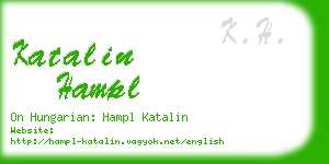 katalin hampl business card